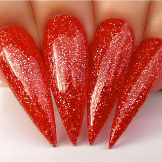 Kiara Sky Gel Polish 551 - Red, Glitter Colors - Passion Position