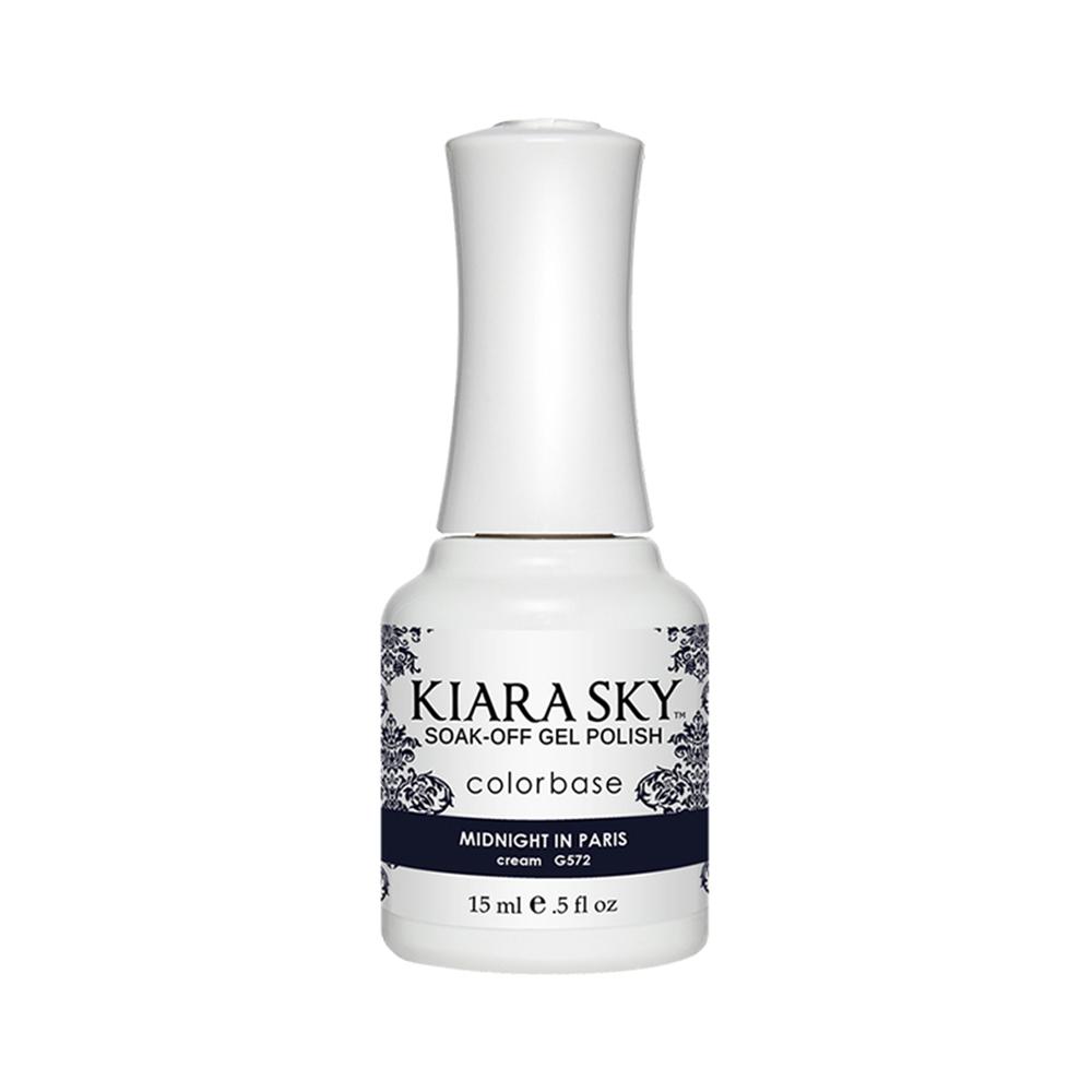 Kiara Sky Gel Polish 572 - Blue Colors - Midnight in Paris