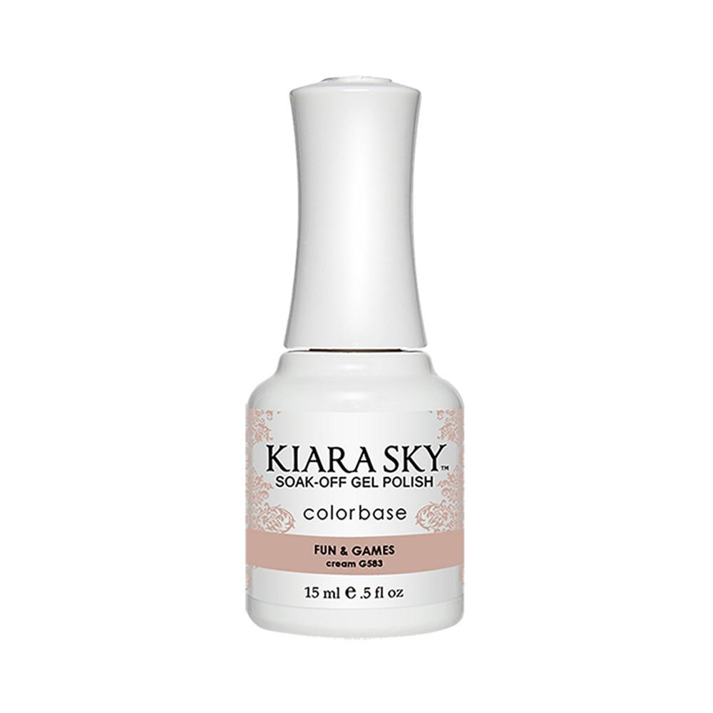 Kiara Sky Gel Polish 583 - Beige, Neutral Colors - Fun & Games