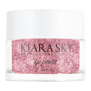 Kiara Sky Dipping Powder Nail - 585 Route 66 - Glitter, Pink Colors