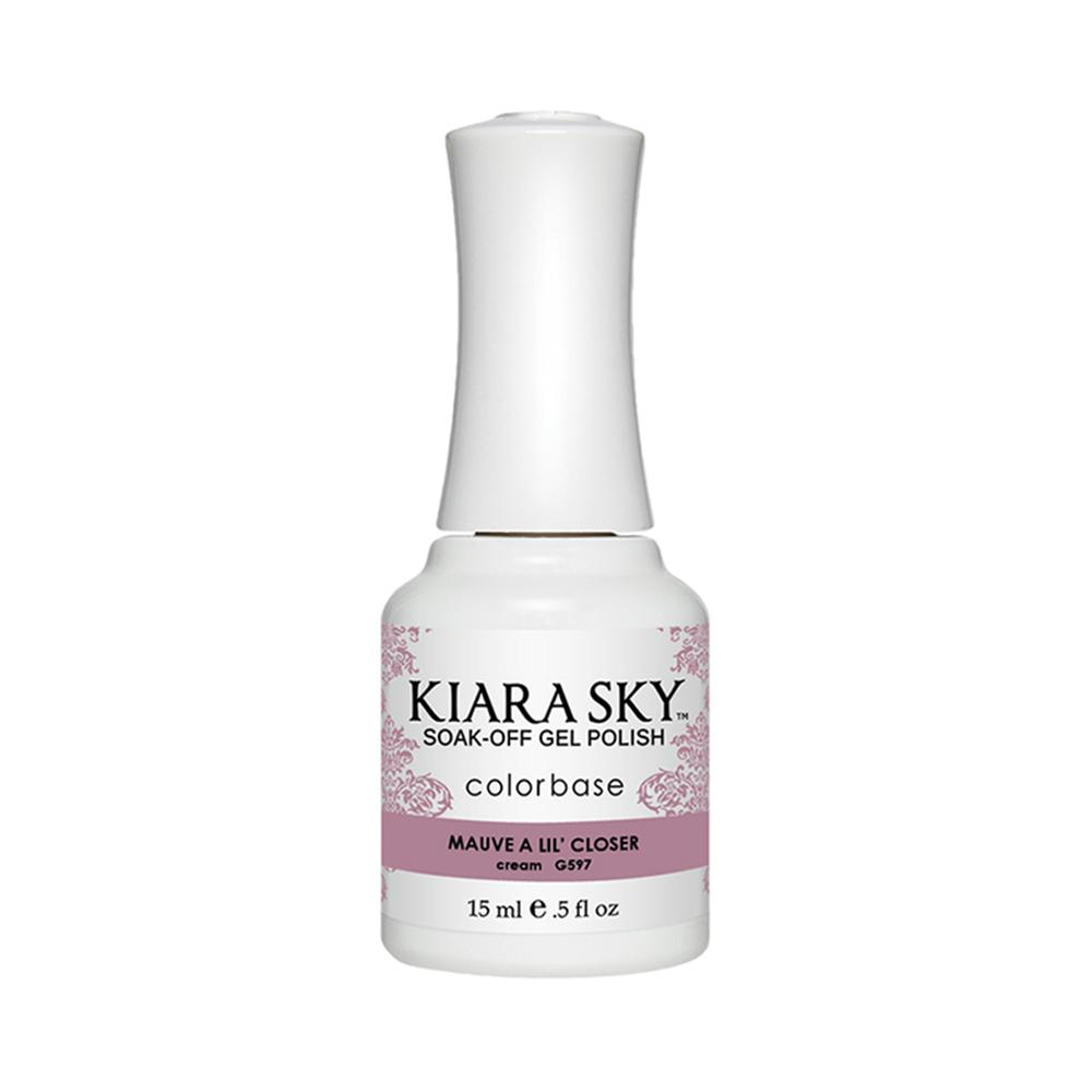 Kiara Sky Gel Polish 597 - Purple Colors - Mauve A Lil' Closer