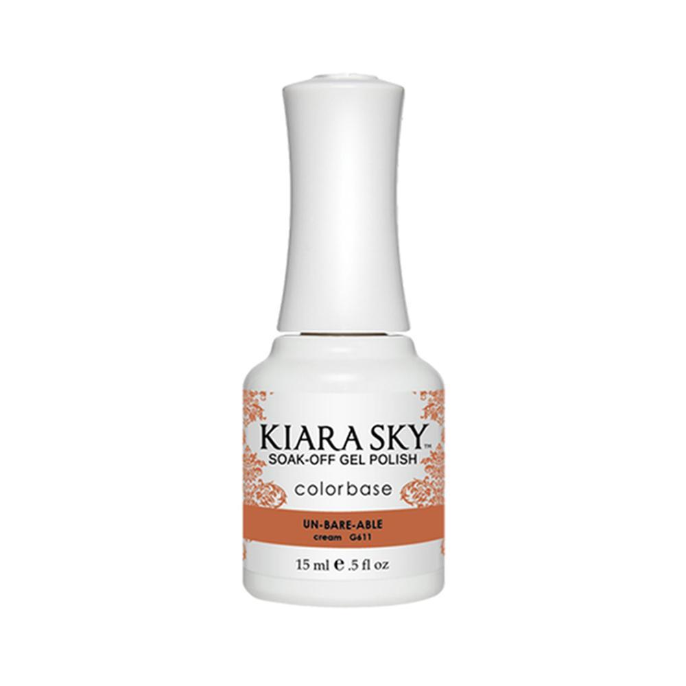 Kiara Sky Gel Polish 611 - Brown, Beige Colors - Un Bare Able