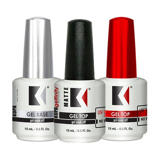 KUPA Gelfinity - Gel Base & Top & Matte Top- 0.5 oz