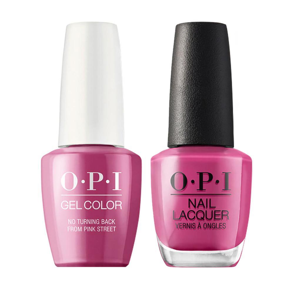 OPI Gel Nail Polish Duo - L19 No Turning Back From Pink Street - Pink Colors