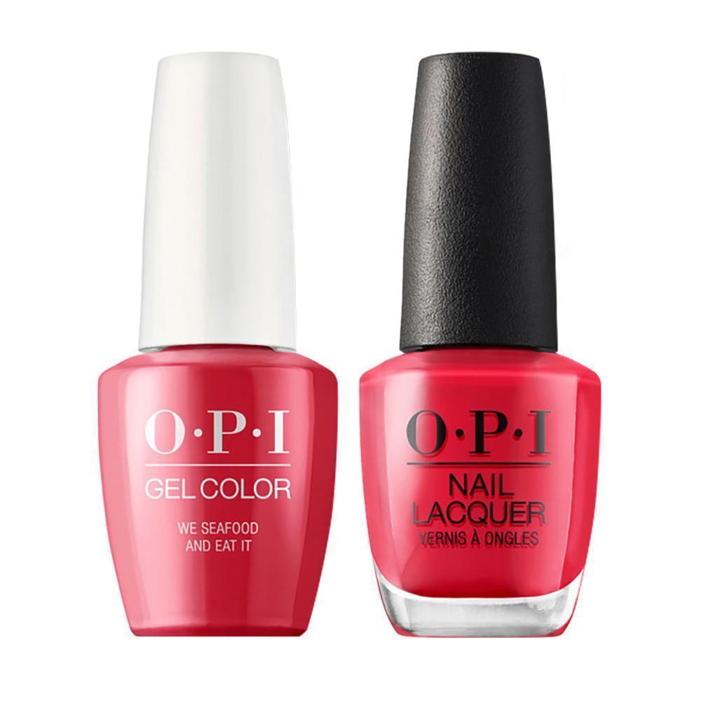OPI Gel Nail Polish Duo - L20 We Seafood and Eat It - Red Colors