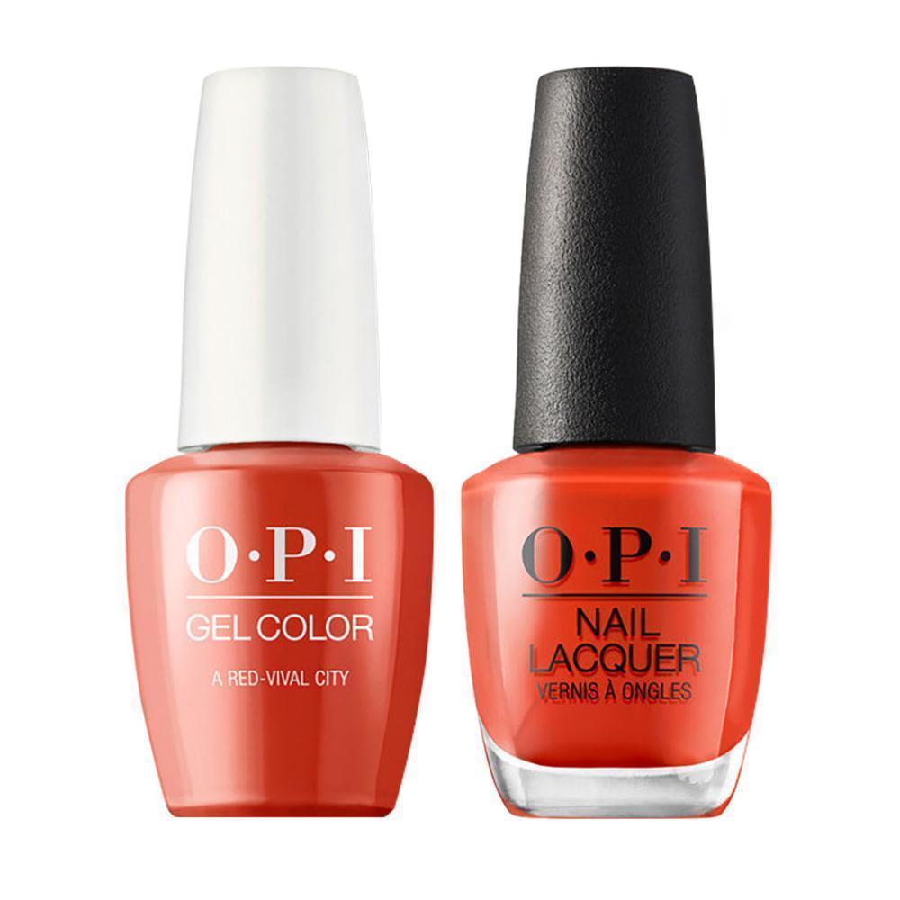 OPI Gel Nail Polish Duo - L22 A Red-vival City - Orange Colors