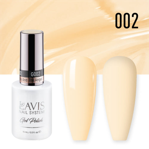 Lavis Gel Nail Polish Duo - 002  Yellow Colors - Charley And The Angel