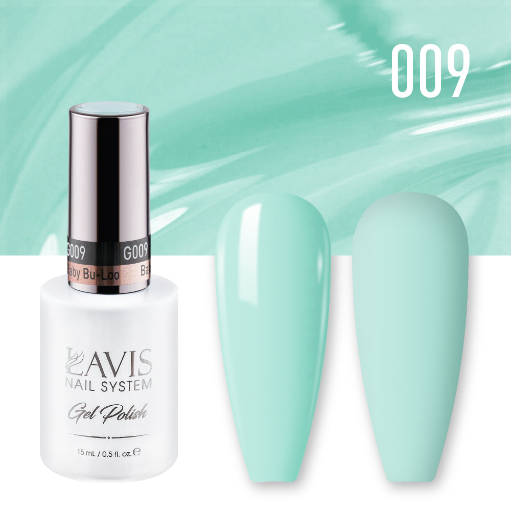 Lavis Gel Nail Polish Duo - 009 Blue Colors - Baby Bu-Loo