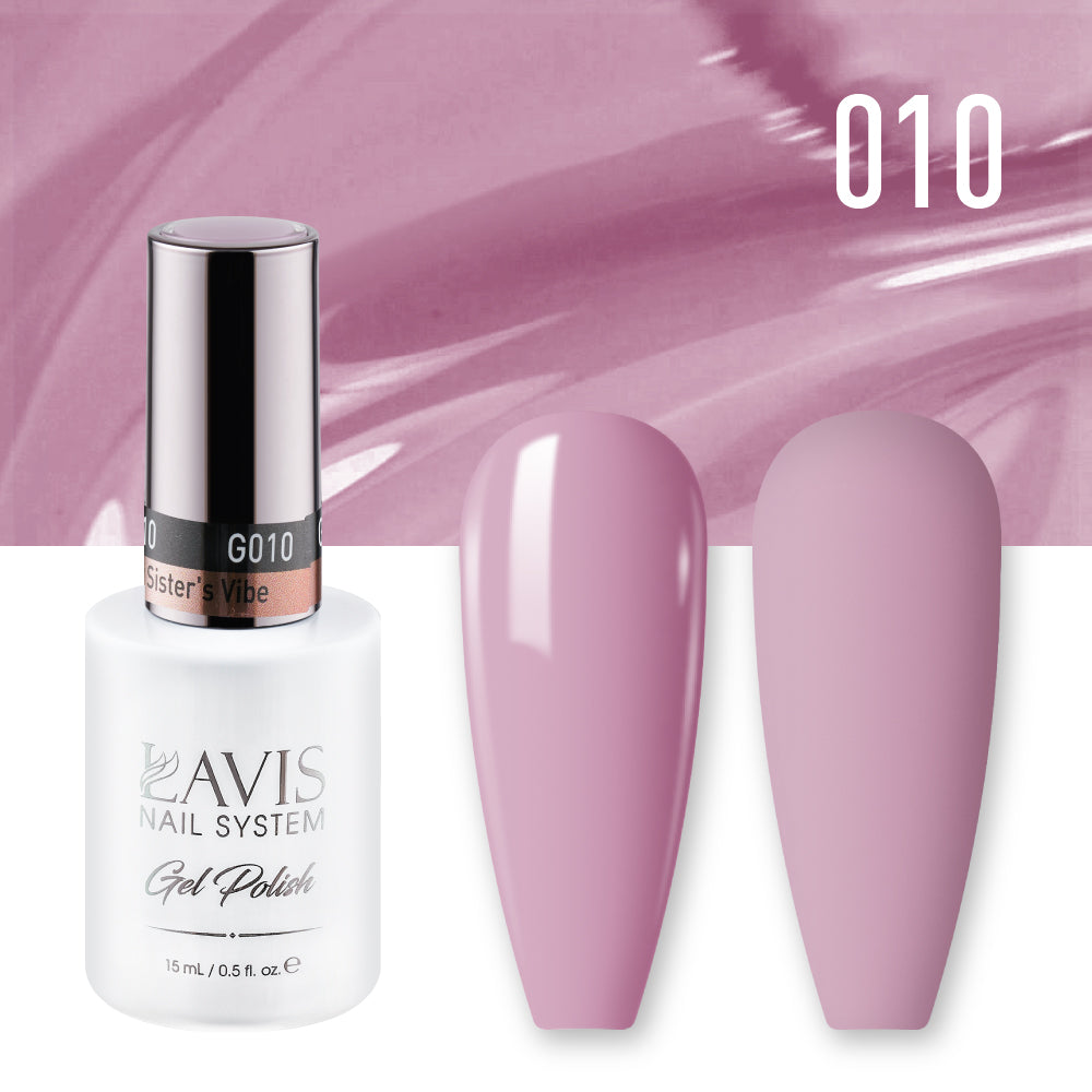 LAVIS 010 My Sister's Vibe - Gel Polish & Matching Nail Lacquer Duo Set - 0.5oz