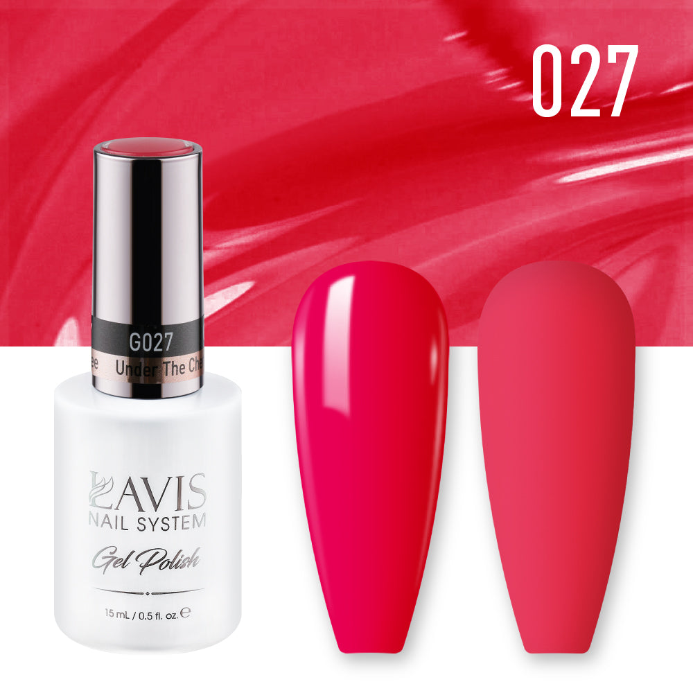 LAVIS 027 Under The Cherry Tree - Gel Polish & Matching Nail Lacquer Duo Set - 0.5oz