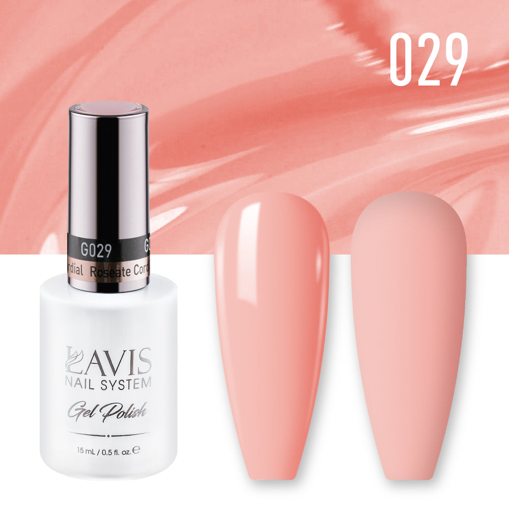 Lavis Gel Nail Polish Duo - 029 Beige Pink Colors - Roseate Cordial