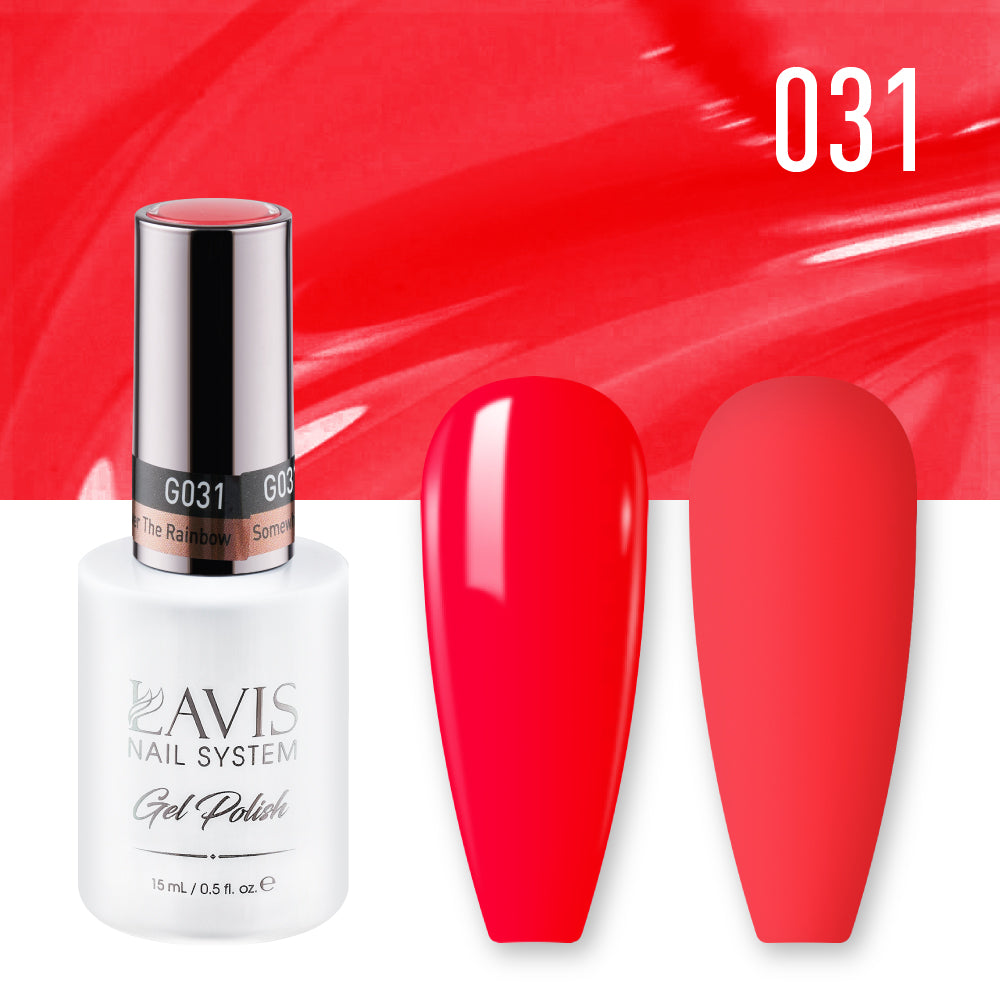 LAVIS 031 Somewhere Over The Rainbow - Gel Polish & Matching Nail Lacquer Duo Set - 0.5oz