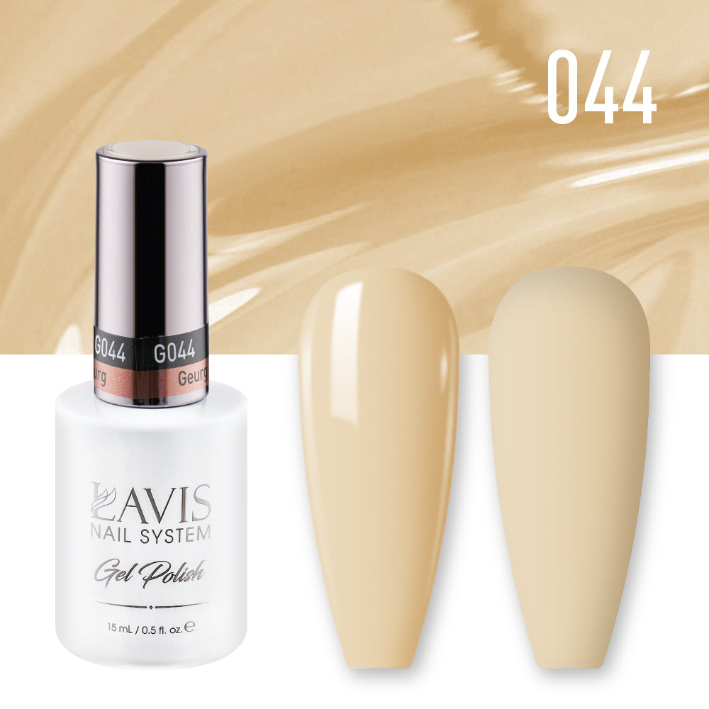 Lavis Gel Nail Polish Duo - 044 Beige Colors - Geurg