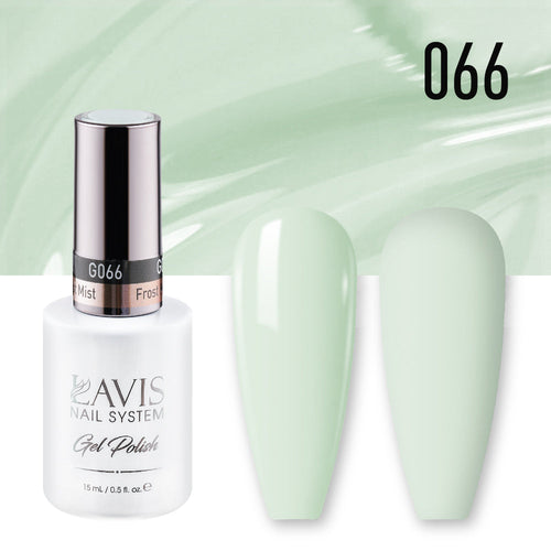 Lavis Gel Nail Polish Duo - 066 Blue Green Colors - Frost Mist