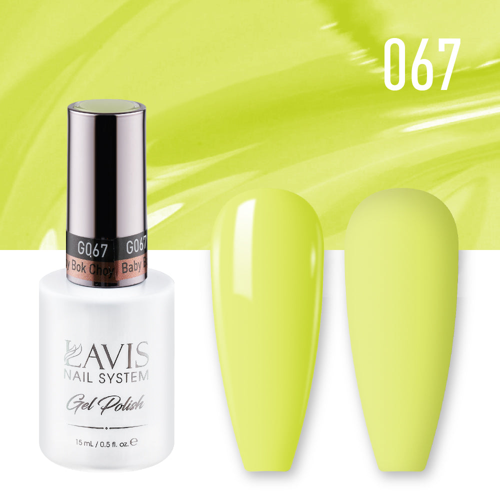 LAVIS 067 Baby Bok Choy - Gel Polish & Matching Nail Lacquer Duo Set - 0.5oz