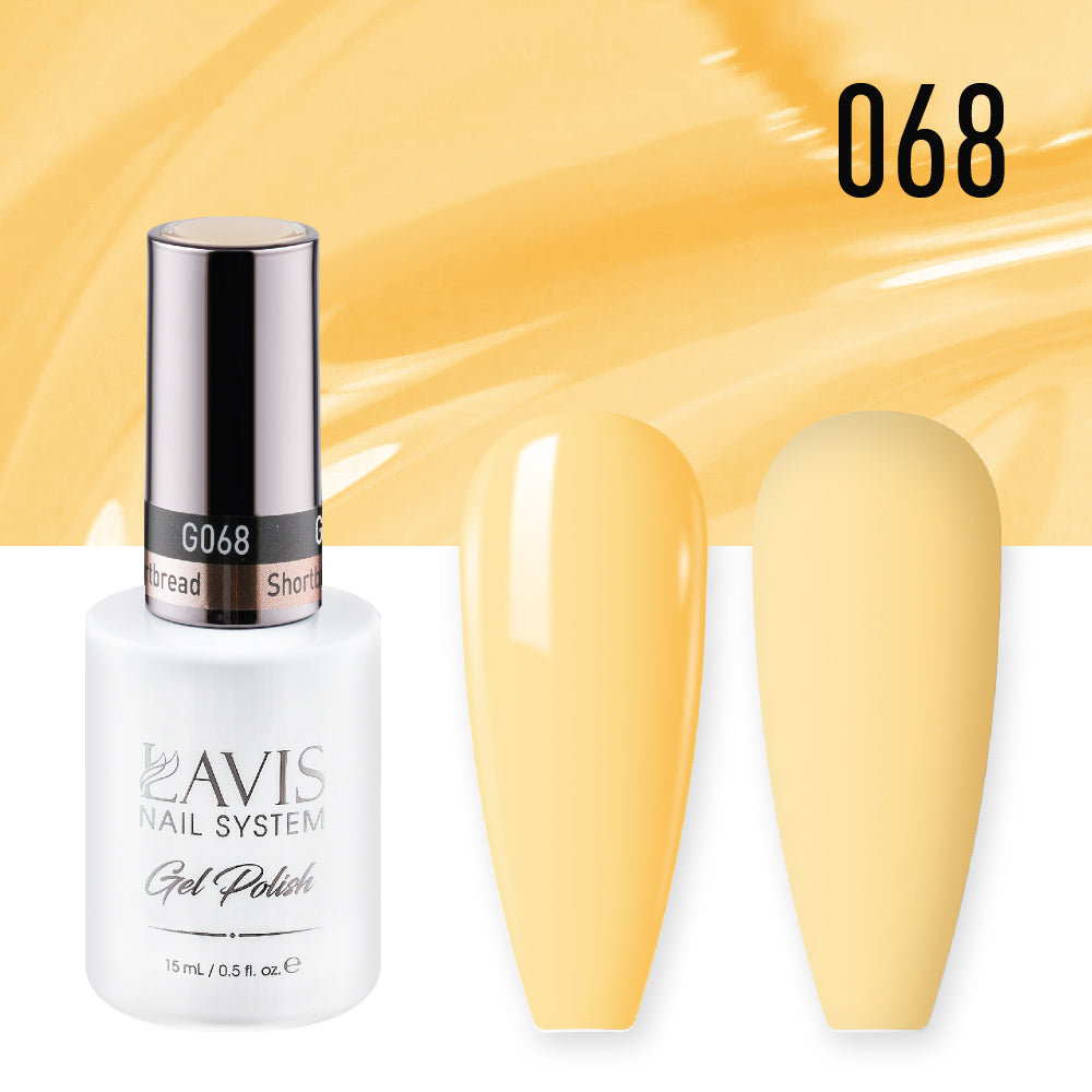 Lavis Gel Nail Polish Duo - 068 Yellow Colors - Shortbread