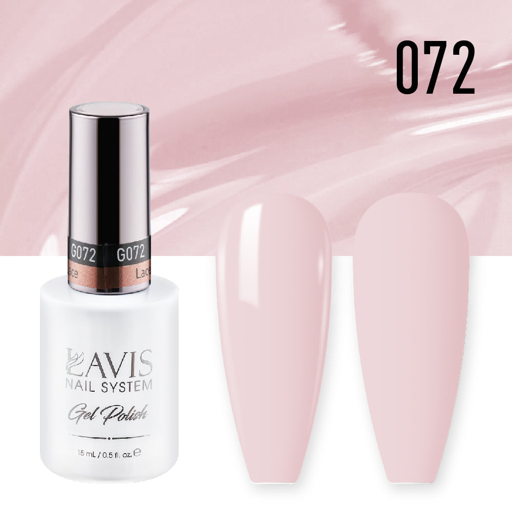 Lavis Gel Nail Polish Duo - 072 Beige Colors - Lace