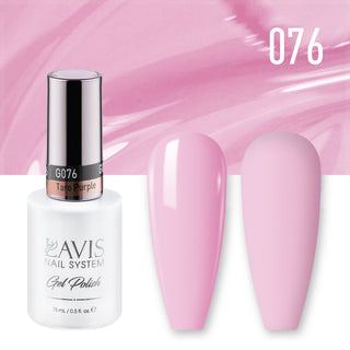 LAVIS 076 Taro Purple - Gel Polish & Matching Nail Lacquer Duo Set - 0.5oz