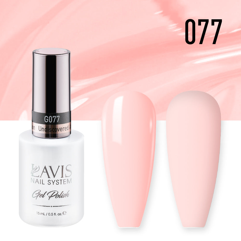 Lavis Gel Nail Polish Duo - 077 Pink Beige Colors - Undiscovered Attraction