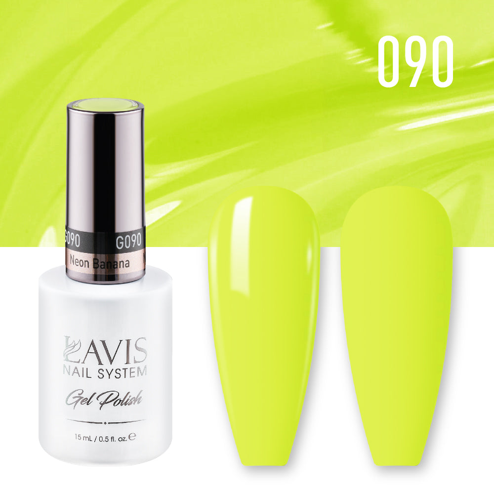 LAVIS 090 Neon Banana - Gel Polish 0.5oz