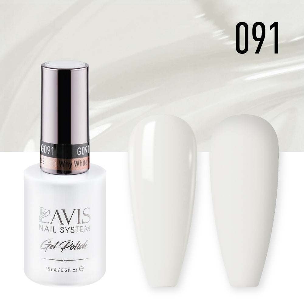 LAVIS 091 Why White? - Gel Polish 0.5oz