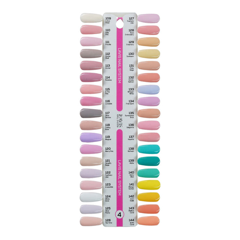 Lavis Gel Polish & Matching Nail Lacquer Duo Part 4: 109-144 (36 Colors)