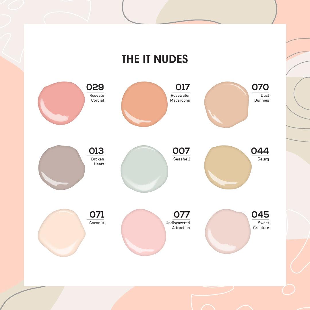 9 Lavis Holiday Gel Nail Polish Collection - THE IT NUDES - 007; 013; 017; 029; 044; 045; 070; 071; 077