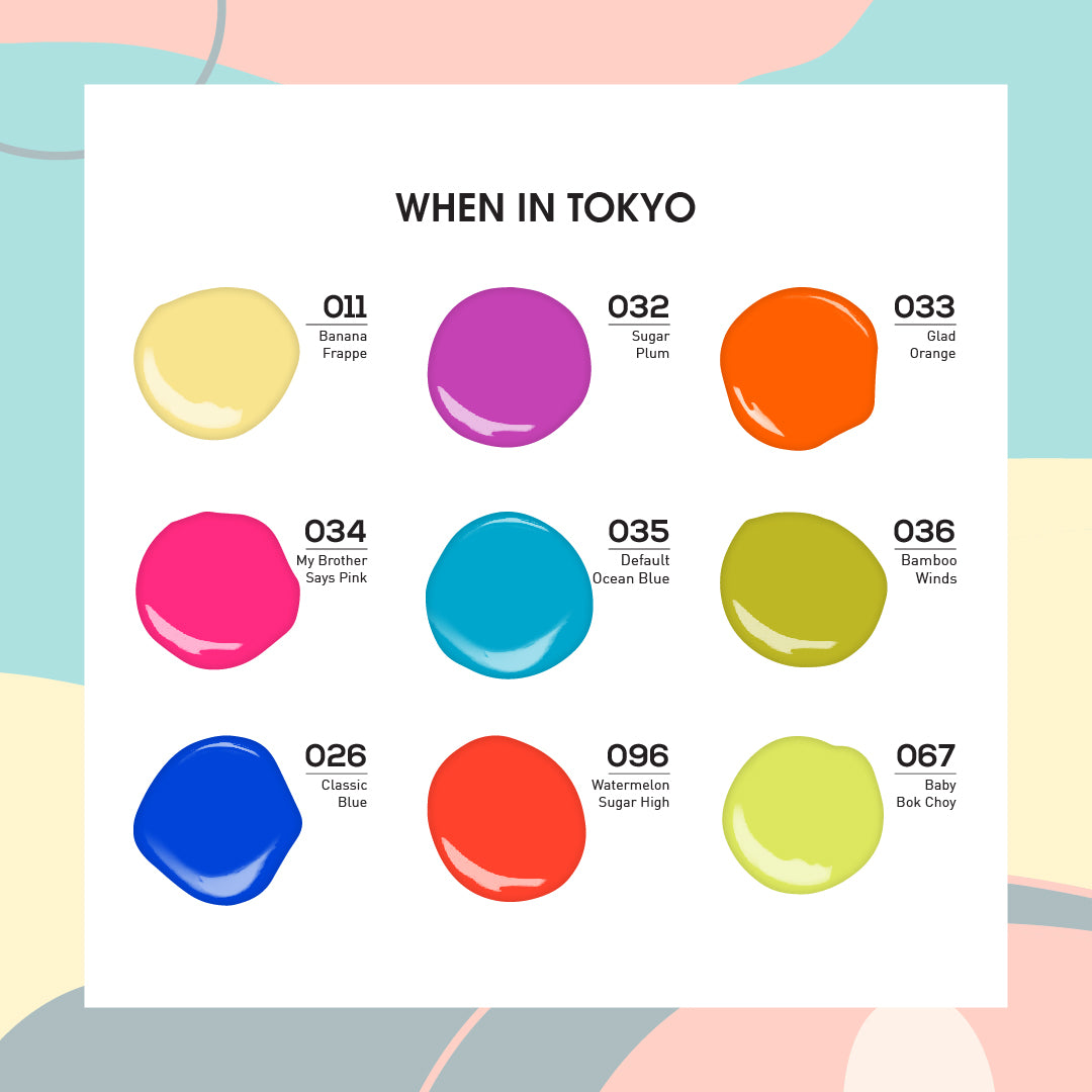 WHEN IN TOKYO - Lavis Holiday Nail Lacquer Collection: 011; 026; 032; 033; 034; 035; 036; 067; 096