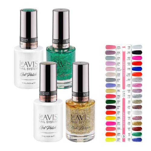 Lavis Gel Polish & Matching Nail Lacquer Duo Part 3: 073-108 (36 Colors)