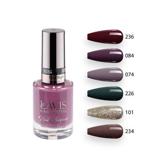 Lavis Healthy Nail Lacquer  Set N5 (6 colors) : 236, 084, 074, 226, 101, 234