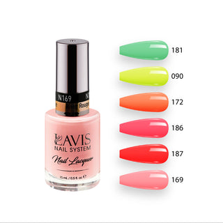 Lavis Nail Lacquer Summer Set N11 (6 colors): 181, 090, 172, 186, 187, 169