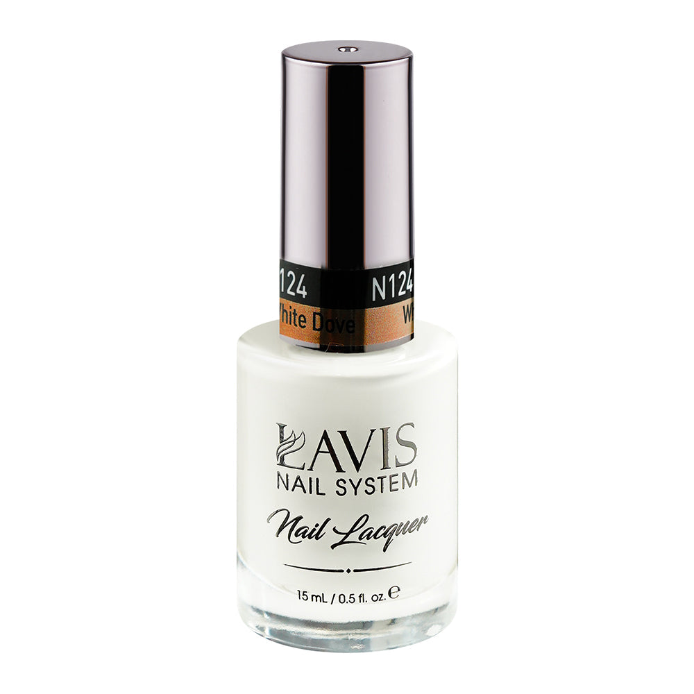 LAVIS 124 White Dove - Nail Lacquer 0.5 oz