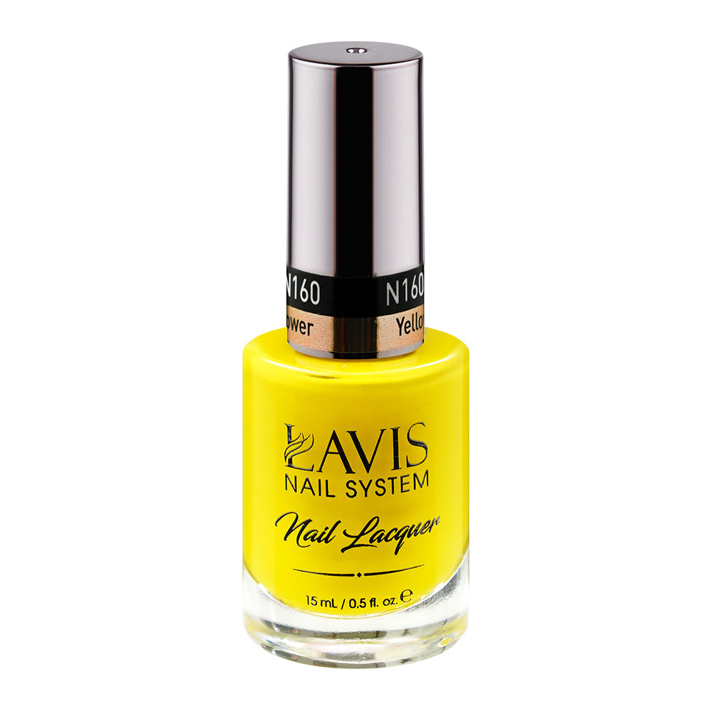 LAVIS 160 Yellow Coneflower - Nail Lacquer 0.5 oz