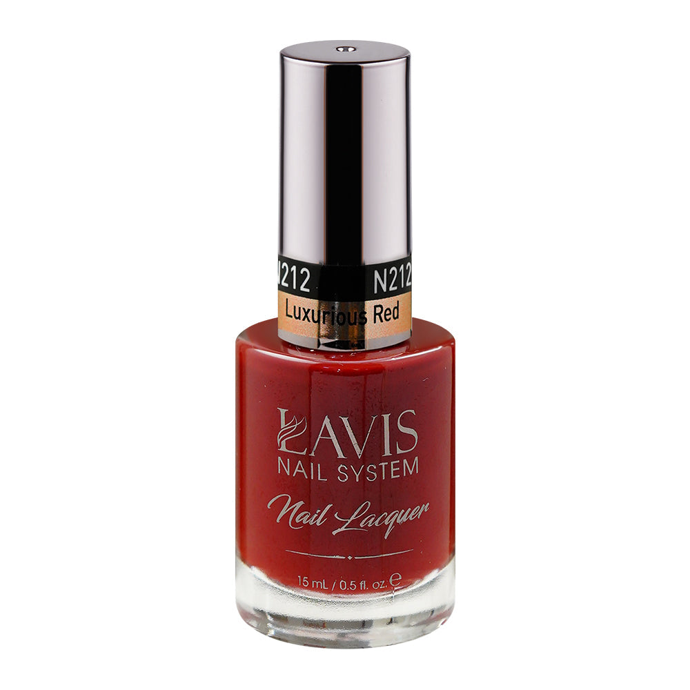 LAVIS 212 Luxurious Red - Nail Lacquer 0.5 oz