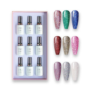 9 Lavis Holiday Gel Nail Polish Collection - SUNSET PARTY - 097; 098; 099; 101; 103; 104; 106; 107; 108
