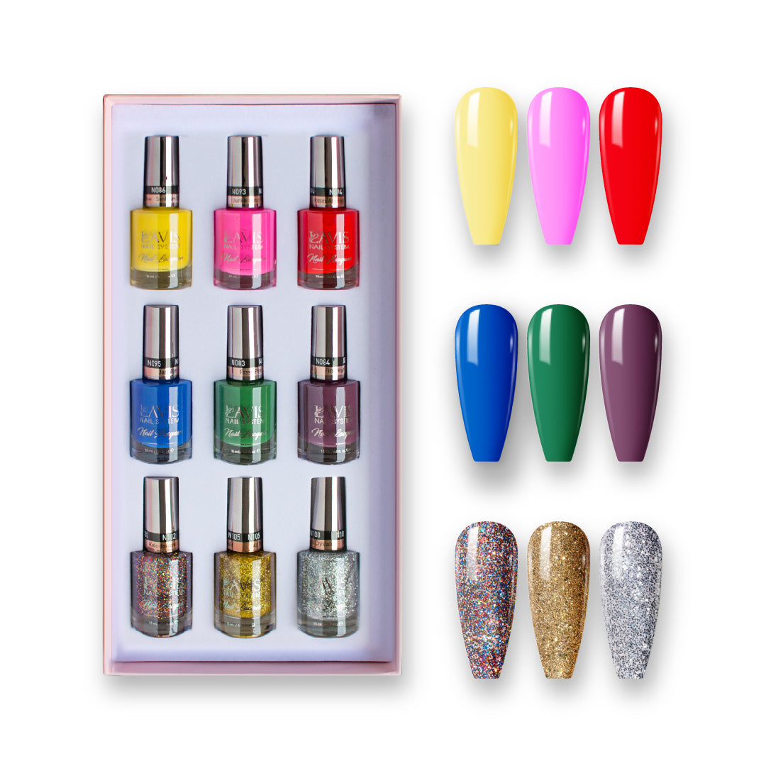 THE ESSENTIALS - Lavis Holiday Nail Lacquer Collection: 083; 084; 086; 093; 094; 095; 100; 102; 105