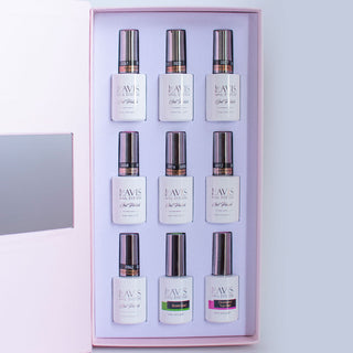 Lavis Holiday Collection: 7 Gel Polishes, 1 Base Gel, 1 Top Gel - WINE OBSESSION - 061; 031; 027; 058; 016; 012; 042 + BT