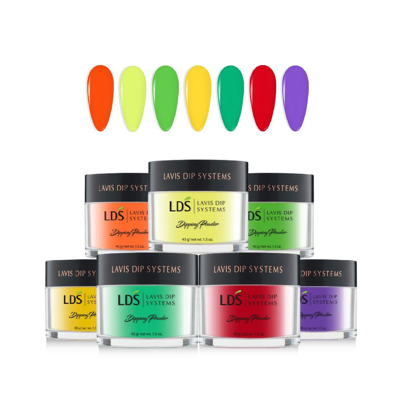 LDS Neon Collection 1.5oz/ea (07 Colors): 99, 100, 101, 102, 103, 104, 105