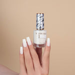  LDS Gel Nail Polish Duo - 148 Glitter Colors - French White by LDS sold by DTK Nail Supply