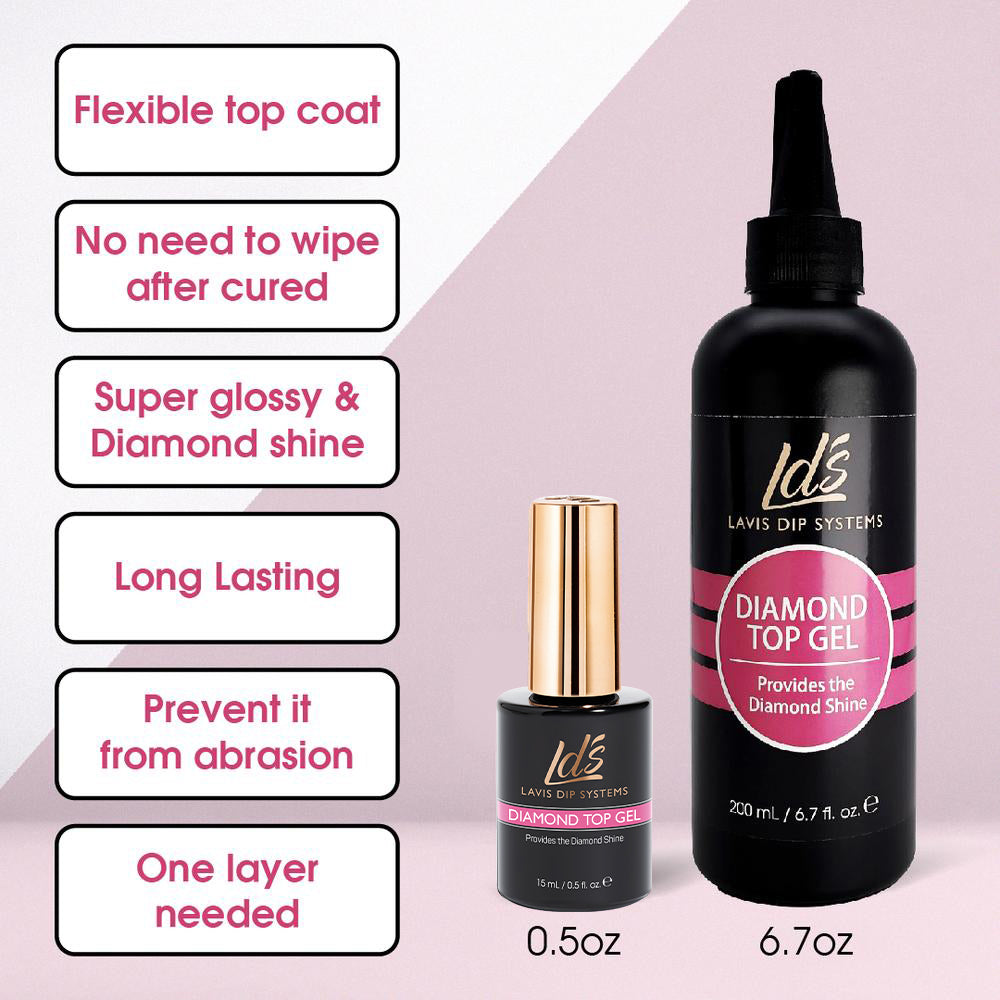 LDS Gel Base & Top - 0.5 oz by LDS sold by DTK Nail Supply