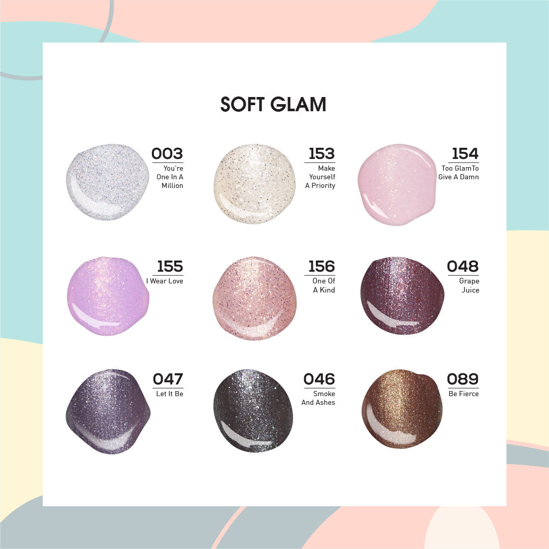 SOFT GLAM - LDS Holiday Healthy Nail Lacquer Collection: 003, 046, 047, 048, 089, 153, 154, 155, 156