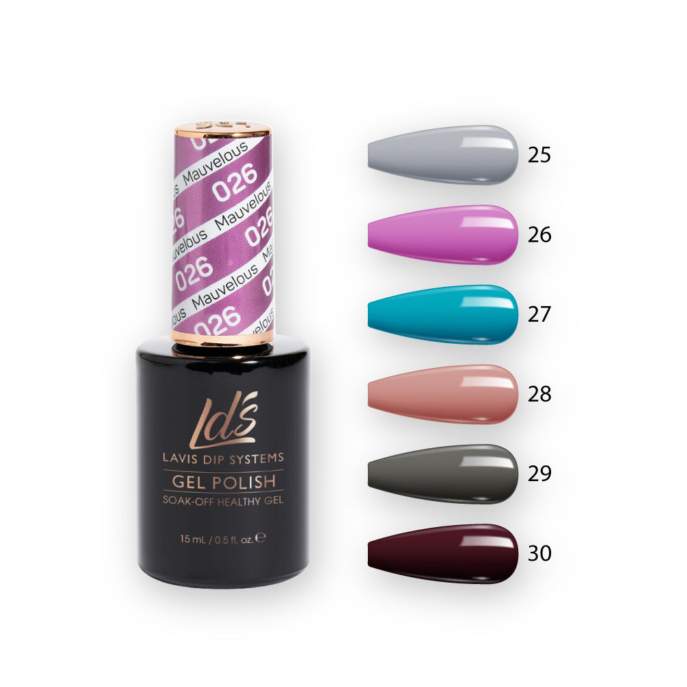 LDS Healthy Gel Color Set (6 colors) : 25 to 30