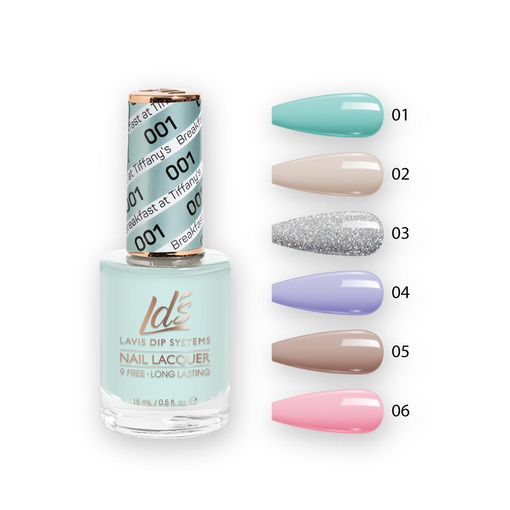 LDS Healthy Nail Lacquer  Set (6 colors) : 1 to 6