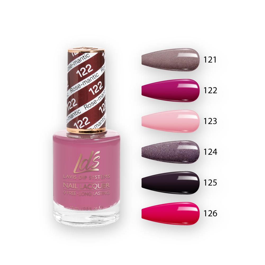 LDS Healthy Nail Lacquer  Set (6 colors) : 121 to 126