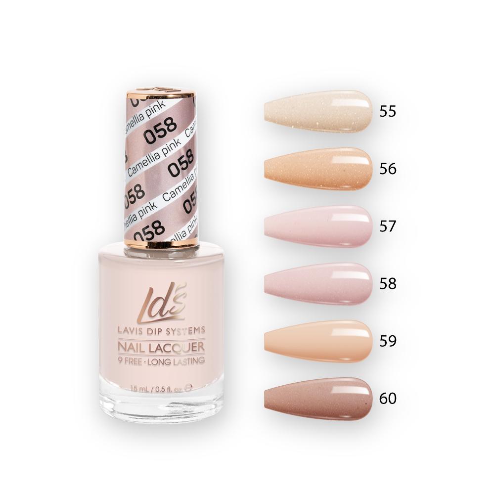 LDS Healthy Nail Lacquer  Set (6 colors) : 55 to 60