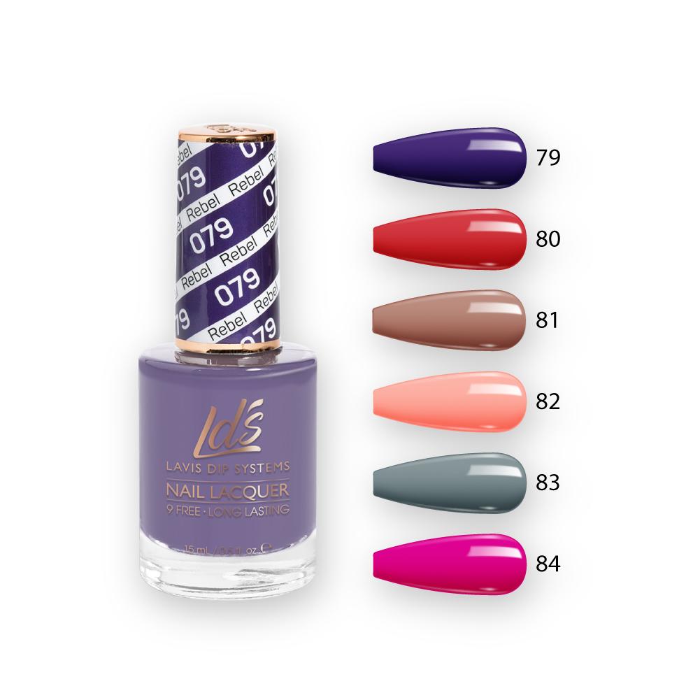 LDS Healthy Nail Lacquer  Set (6 colors) : 79 to 84