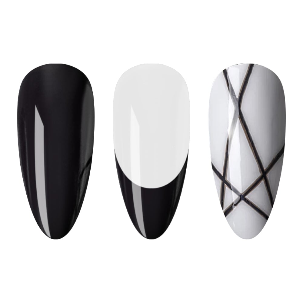  LDS - 01 (ver 2) Black - Line Art Gel Nails Polish Nail Art