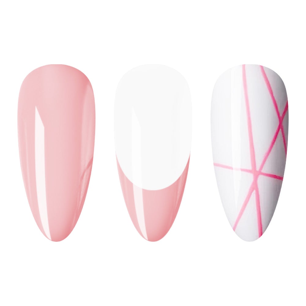  LDS - 03 (ver 2) Pastel Pink - Line Art Gel Nails Polish Nail Art