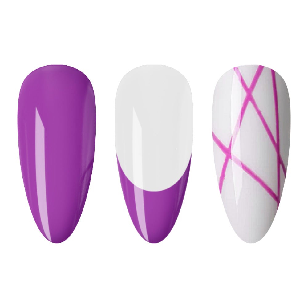  LDS - 08 (ver 2) Neon Purple - Line Art Gel Nails Polish Nail Art
