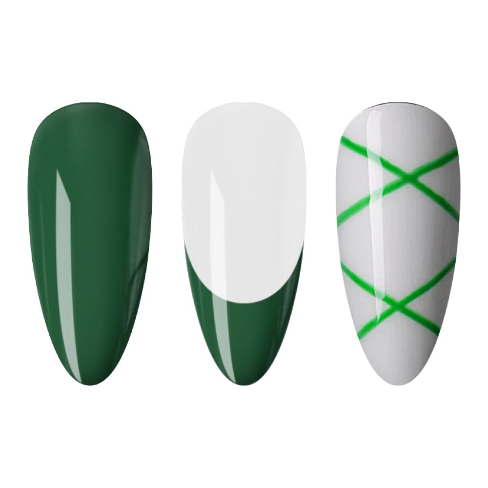  LDS - 11 (ver 2) Pine Green - Line Art Gel Nails Polish Nail Art